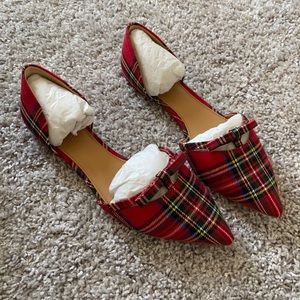 J. Crew Tartan Flats